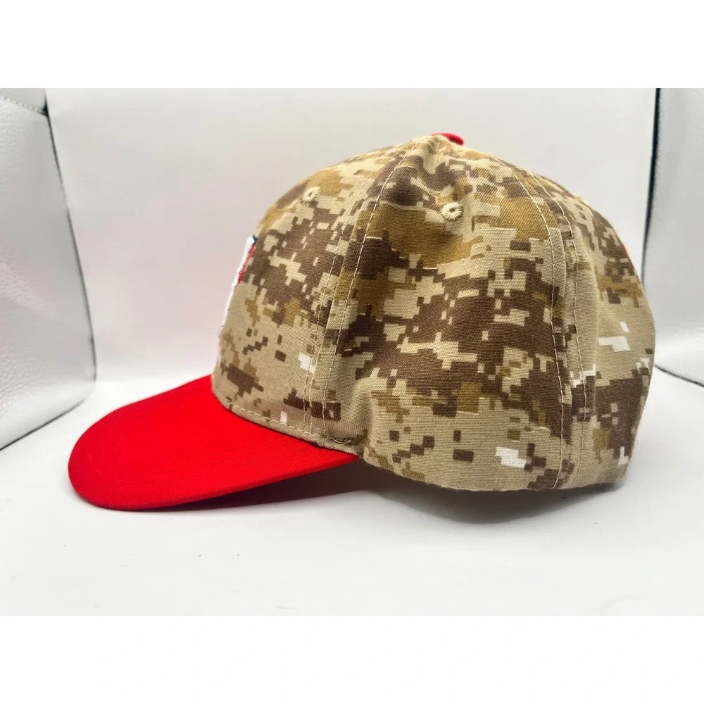Texas‎ Rangers Fanatics Digital Camo Hat Red Flat Brim Adjustable Baseball Cap